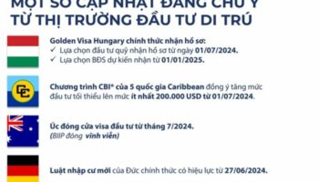 BSOP INFOGRAPHICS: Điểm tin đầu tư & di trú tháng 6/2024