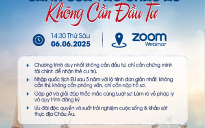 Mời tham dự chương trình: FFI visa- Cánh cửa vào châu Âu không cầu đầu tư