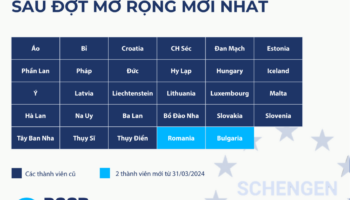 Cập nhật danh sách 29 quốc gia Schengen mới nhất